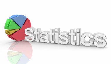 İstatistik Pastası Grafik Veri Analizi Sözcük Metni 3d İllüstrasyonu