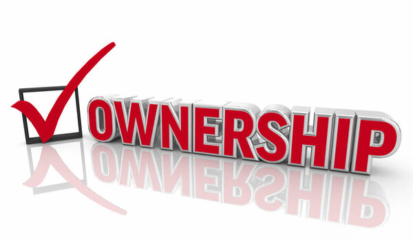 Ownership Check Mark Box Take Control Responsibility 3d Illustration.jpg
