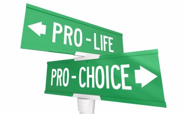 Kürtaj Yanlısı Kürtaj Karşıtlarına Karşı Kürtaj Hakları Kanunları Geleceğin Yönetmeni 3d İllüstrasyon