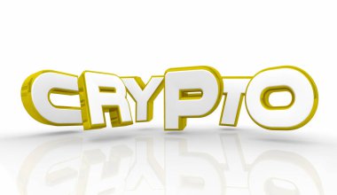 Şifreli Sözcük Mektupları Şifreli Para Takas Yatırımları 3d İllüstrasyon