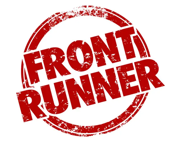 Ön Koşucu Kırmızı Pul Lideri Yarışı Kazanan En İyi Aday İllüstrasyonu