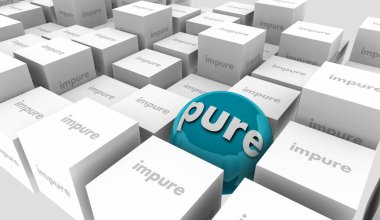 Saf ve Kirli Dürüst Dürüstlüğe Karşı Güvenilir 3D Görüntü