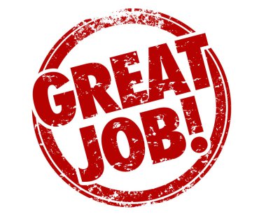 Harika İş Damgası İyi Çalışma Performans İncelemesi 3D Görüntü