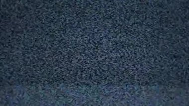 Static Glitches Soyut Arkaplan, Yozlaşmış Eski Analog TV, Klasik TV 'de Kanal Arızası, Gürültülü Soyut Arkaplan. Yanlış Parazit
