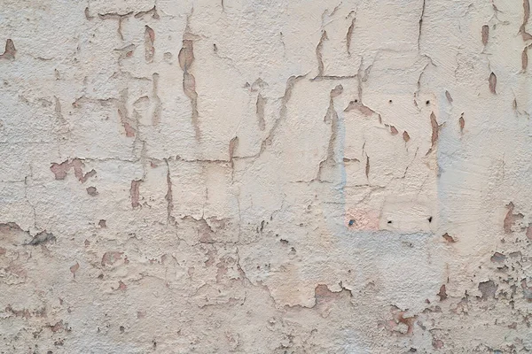 Old Plaster Wall Background Texture Holes Cracks Paint Peeling — Stock Photo, Image