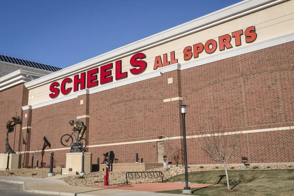 Johnstown Usa March 2023 Facade Sign Scheels Store Chain Apparel — Stock Photo, Image