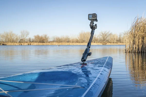 Fort Collins Usa April 2023 Gopro Action Camera Deck Paddleboard — 스톡 사진