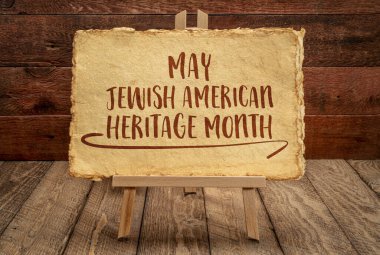 Amerikan Yahudi Mirası Ayı - sehpa işareti, kültürel olayı hatırlatma