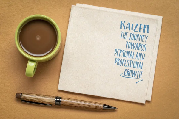 Kaizen Journey Personal Professional Growth Japanese Concept Continuous Improvement — Stock Photo, Image