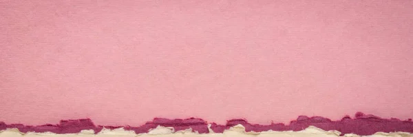 粉红粉刷色调的抽象风景 一套手工制片纸片 — 图库照片