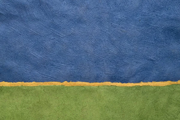Пейзаж Зеленом Синем Коллекция Бумаги Huun Ручной Работы Мексике — стоковое фото