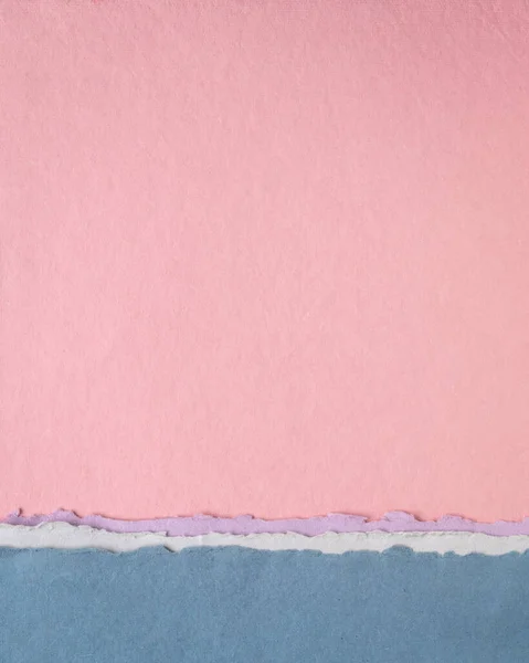 Abstract Paper Landscape Pink Blue Pastel Tones Collection Handmade Rag — Stock Photo, Image