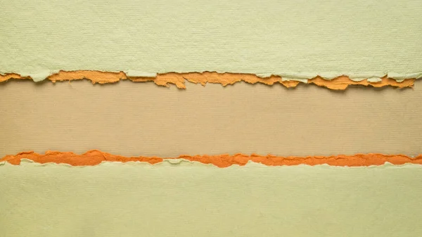 Χαρτί Αφηρημένη Πράσινο Πορτοκαλί Και Καφέ Ένα Χώρο Αντίγραφο Κενό — Φωτογραφία Αρχείου