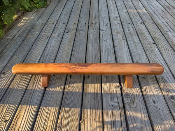 Persian Shena Push Board Backyard Wooden Deck — Stock Photo, Image