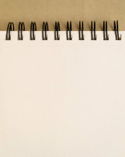 Blanco Spiraal Notebook Kunstpapier Aardetinten — Stockfoto
