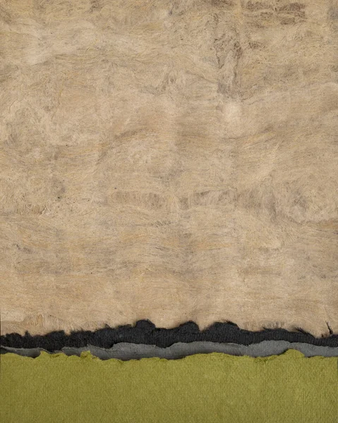 Абстрактный Бумажный Пейзаж Пастельных Тонах Земли Зеленых Тонах Коллекция Бумаги — стоковое фото