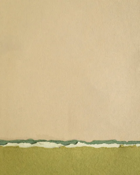 Abstraktní Papírová Krajina Pastelové Hlíně Zelené Tóny Tónů Sbírka Ručně — Stock fotografie