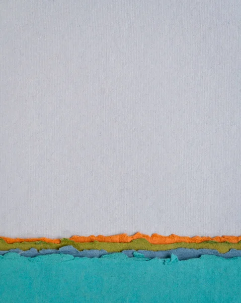 蓝色胶布色调的抽象纸景 手工造纸系列 — 图库照片