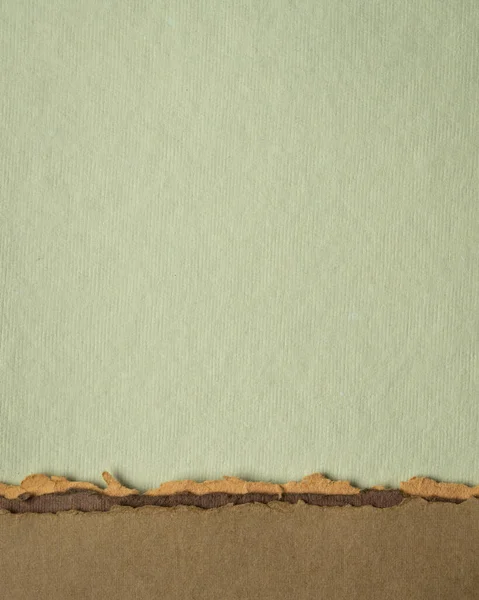 Abstrakt Papper Landskap Gröna Och Jord Pastell Toner Samling Handgjorda — Stockfoto