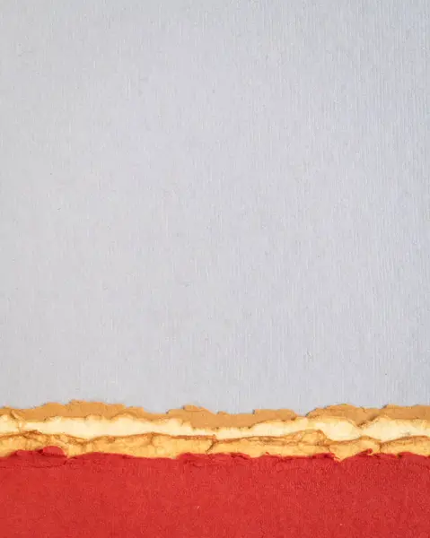 Abstract Papier Landschap Grijs Rood Pasteltinten Collectie Van Handgemaakte Lompen — Stockfoto