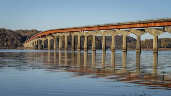Natchez National Parkway Ponte Sobre Rio Tennessee Tennessee Alabama — Fotografia de Stock