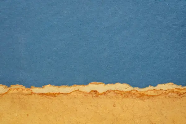 Abstrakcyjny Krajobraz Pastelowych Odcieniach Błękitnym Niebem Kolekcja Ręcznie Robionych Szmatek — Zdjęcie stockowe