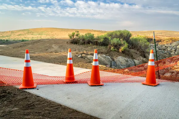 İnşaat - Poudre iz Kuzey Colorado için bisiklet yolu kapatma