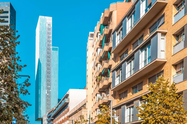 Buildings Urban Landscape Poble Nou District City Barcelona — Stock Photo, Image