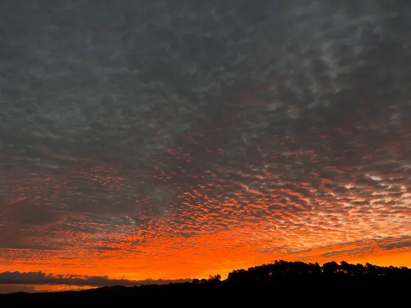 秋の明け方の雲 — ストック写真