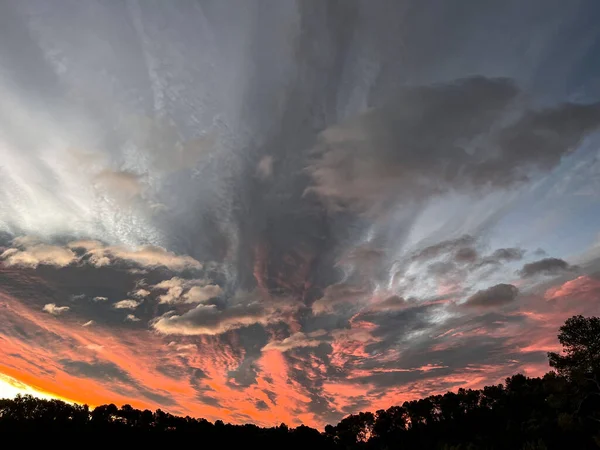 日没の雲と空 — ストック写真