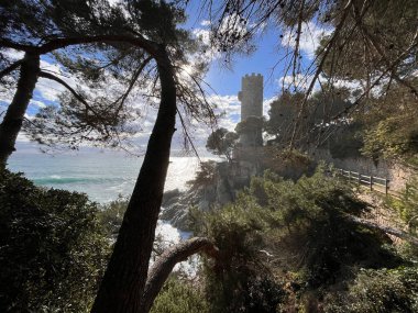 Coastal landscape in Calonge on the Catalan coast in the Costa Brava in the province of Girona in Catalonia Spain