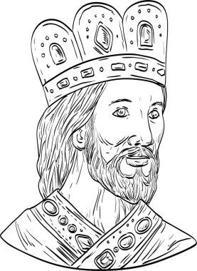 İsrail Kralı David Ortaçağ Çizimi