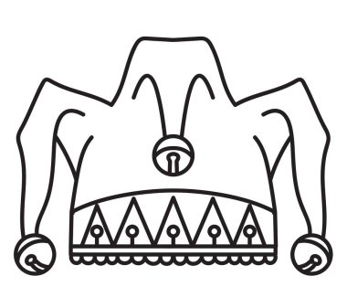 soytarı şapkası mono çizimi