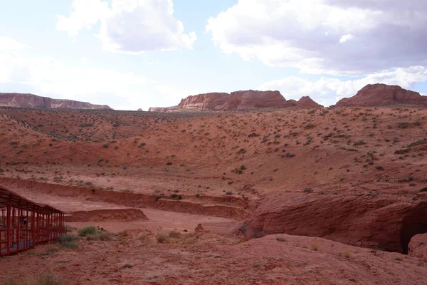 Φωτογραφία Από Την Πίσω Πίσω Είσοδο Του Navajo Upper Antelope — Φωτογραφία Αρχείου