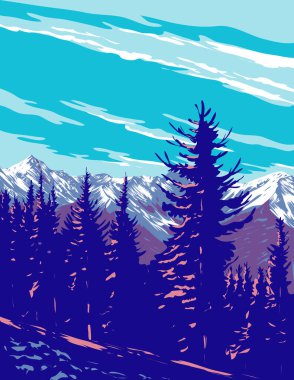Kanada 'nın Alberta kentindeki Banff Ulusal Parkı' ndaki Kanada 'da Sundance Range posterleri çalışma projesi yönetiminde veya federal sanat projesi tarzında yapılmıştır.