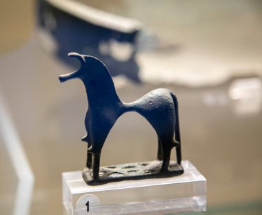 Sicilya 'daki Syracuse Müzesi' nde antik Yunan heykeli