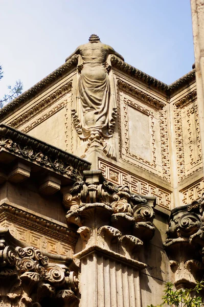 Tiro Apertado Detalhes Arquitetônicos Palácio Belas Artes São Francisco — Fotografia de Stock