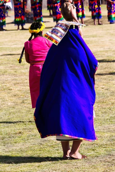 Women Traditional Costume Inti Raymi Festival Cusco Peru South America — Stock Photo, Image