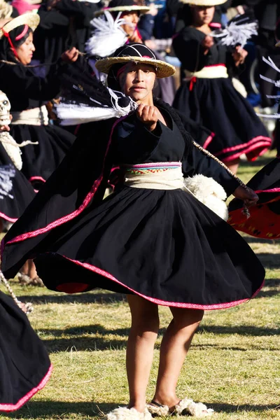 Kvinnor Dansar Traditionell Kostym För Inti Raymi Festival Cusco Peru — Stockfoto