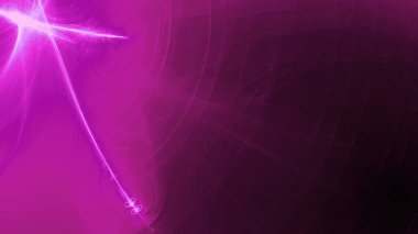 Çizgilerin Eğrileri ve Parçacıkları Pembe ve Mor Arkaplanda Soyut Tasarımı