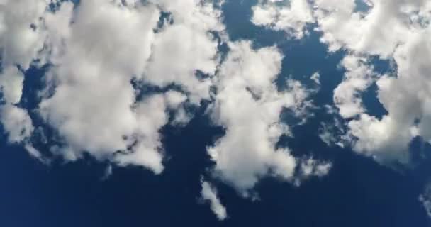 Weiße Wolken Und Blauer Himmel Zeitraffer Stock-Filmmaterial