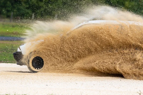 Akció Közben Kakucs Ring Rallycross Verseny Módosított Rally Autók Versenyen — Stock Fotó