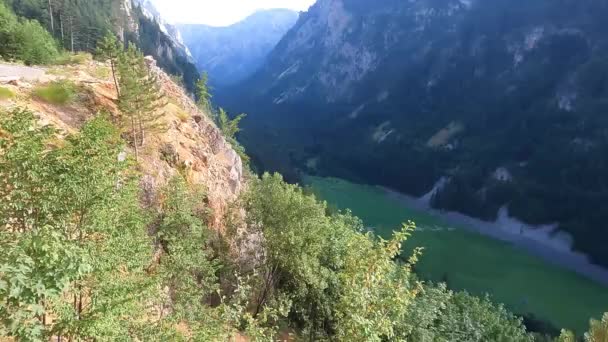 Mit Frontkamera Den Serbischen Bergen Unterwegs — Stockvideo