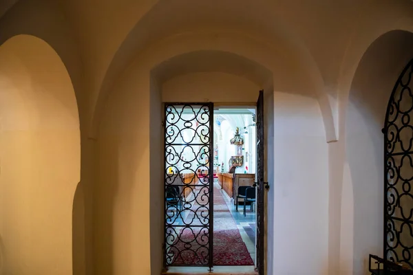 Węgry Fertoszentmiklos Maj 2023 Wnętrze Kościoła Mikołaja Wybudowanego Stylu Gotyckim — Zdjęcie stockowe