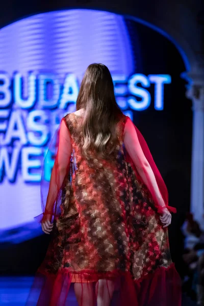 Budapest Hungary May 2023 Budapest Fashion Week Collections Designer Ilona — Stock Photo, Image
