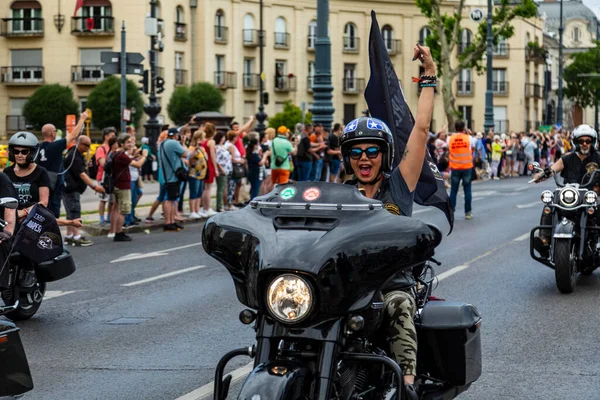 Будапешт Венгрия Июнь 2023 Harley Davidson 120 Летний Мотоцикл Велосипеды — стоковое фото