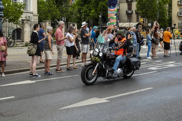 Budapeşte Macaristan Jun 2023 Harley Davidson 120 Yıl Dönümü Motosiklet — Stok fotoğraf