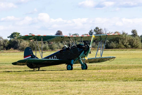 Borgond Hungary Sept 2022 Borgondi Airshow Vintage Aircrafts Mint Condition — Stock Photo, Image