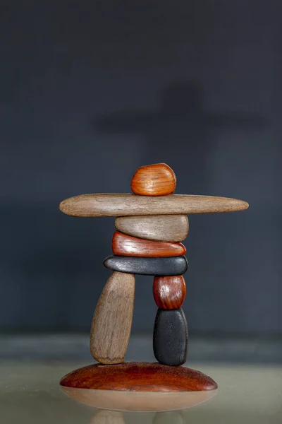 Μια Στοίβα Από Πέτρες Ισορροπίας — Φωτογραφία Αρχείου