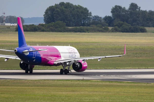 Budapest Hungary Aug 2023 Wizzair Airbus 320 Just Taxiing Takeoff Stock Photo